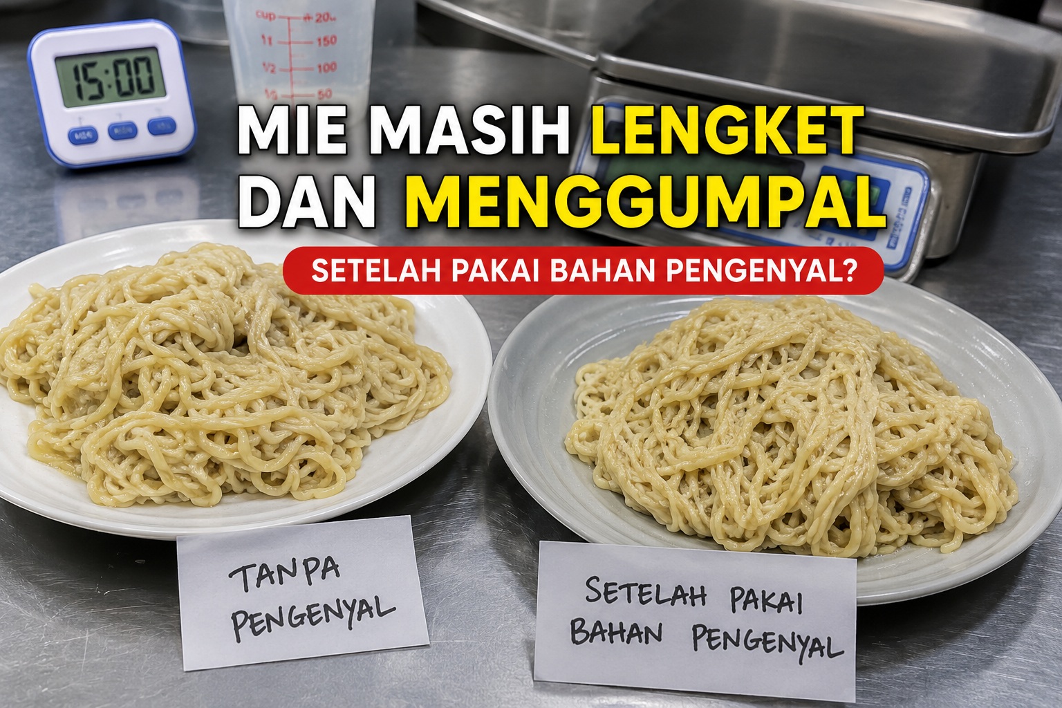 Mie Masih Lengket Padahal Sudah Pakai Pengenyal? Ini Penyebabnya